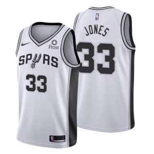 2020-21 #33 Tre Jones San Antonio Spurs Trikot Weiß Association Edition