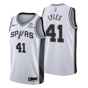 2020-21 #41 Trey Lyles San Antonio Spurs Trikot Weiß Association Edition