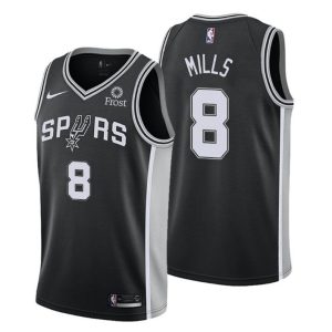 2020-21 #8 Patty Mills San Antonio Spurs Trikot Schwarz Icon Edition