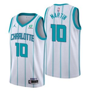 2020-21 Charlotte Hornets Trikot #10 Caleb Martin Weiß Statement Edition