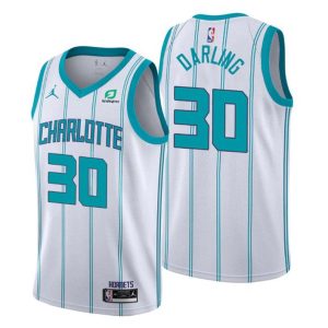 2020-21 Charlotte Hornets Trikot #30 Nate Darling Weiß Statement Edition