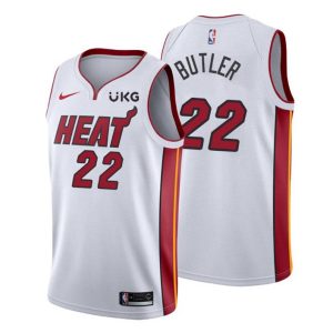 2020-21 Miami Heat Trikot #22 Jimmy Butler Weiß Association Edition