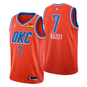 2020-21 Oklahoma City Thunder Trikot #7 Darius Bazley Orange Statement Edition