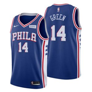 2020-21 Philadelphia 76ers Trikot #14 Danny Grün Blau Icon Edition