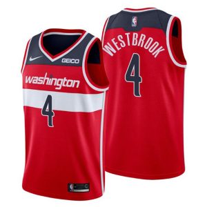 2020-21 Washington Wizards Trikot #4 Russell Westbrook Rot Icon Edition