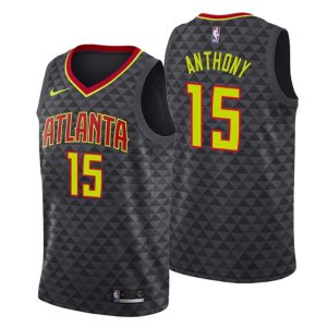 Atlanta Hawks Trikot Carmelo Anthony #15 Icon Edition Schwarz Swingman – Herren