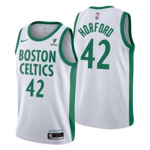 Boston Celtics Trikot City Edition Al Horford #42 Weiß Swingman – Herren
