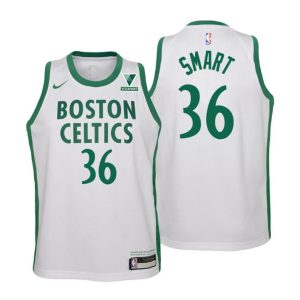 Boston Celtics Trikot Marcus Smart No.36 City Weiß 2020-21 Kinder