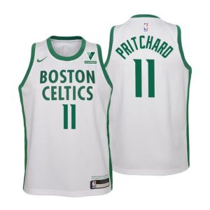 Boston Celtics Trikot Payton Pritchard No.11 City Weiß 2020-21 Kinder