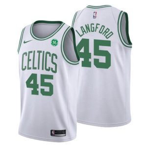 Boston Celtics Trikot Romeo Langford #45 Association Weiß Swingman 2019-2020 – Herren