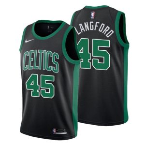 Boston Celtics Trikot Romeo Langford #45 Statement Schwarz Swingman 2019-2020 – Herren