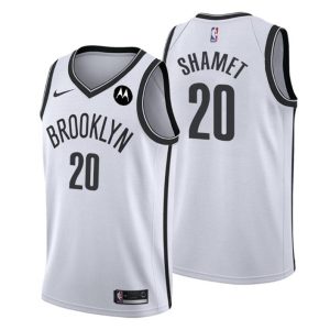 Brooklyn Nets Trikot #20 Landry Shamet Swingman Weiß Association Edition 2021