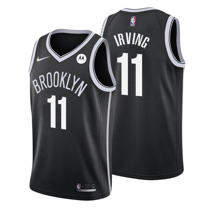 Brooklyn Nets Trikot Icon Edition #11 Kyrie Irving Schwarz Kinder