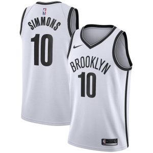 Brooklyn Nets Trikot Nike Association Edition Swingman – Weiß – Ben Simmons 10 – Kinder
