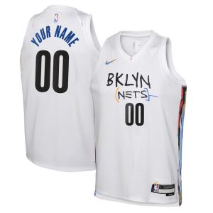 Brooklyn Nets Trikot Nike City Edition Swingman 2022-23 – Benutzerdefinierte – Kinder