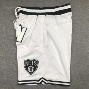 Brooklyn Nets Weiß Swingman Throwback Shorts