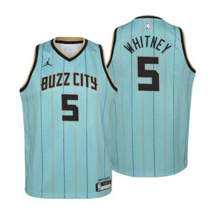 Charlotte Hornets Trikot Kahlil Whitney No.5 City Edition Mint Grün 2020-21 Kinder