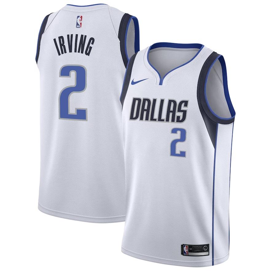 Dallas Mavericks Trikot Nike Association Edition Swingman – Weiß – Kyrie Irving – Kinder