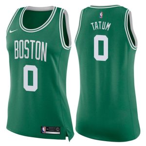 Damen Boston Celtics Trikot #0 Jayson Tatum Icon Grün Swingman