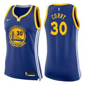 Damen Golden State Warriors Trikot #30 Stephen Curry Icon Royal Swingman