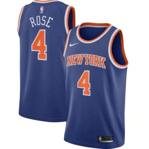 Derrick Rose 4 New York Knicks Trikot Nike Icon Edition 2022-23 Swingman Herren