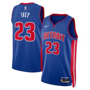 Detroit Pistons Trikot Nike Icon Edition Swingman – Blau – Jaden Ivey – Kinder f2