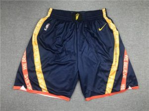 Golden State Warriors Navy 2020-21 City Edition Oakland Forever Swingman Shorts