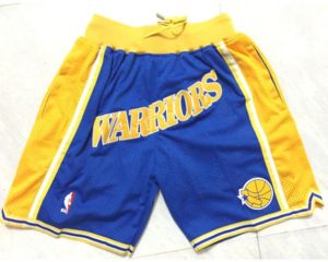 Golden State Warriors Royal Basketball Just Don Shorts