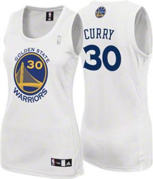 Golden State Warriors Trikot #30 Stephen Curry Damen Swingman Home Weiß