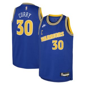 Golden State Warriors Trikot Nike Classic Edition Swingman – Blau – Stephen Curry – Kinder