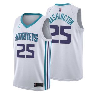 Herren 2019-20 Charlotte Hornets Trikot #25 P.J. Washington Association Weiß Swingman