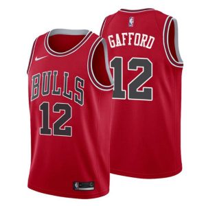 Herren 2019-20 Chicago Bulls Trikot #12 Daniel Gafford Icon Rot Swingman