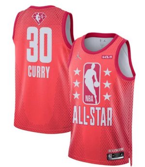Herren 2022 All-Star Trikot #30 Stephen Curry Maroon Stitched Basketball