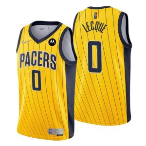 Indiana Pacers Trikot NO. 0 Jalen Lecque Earned Edition Gold