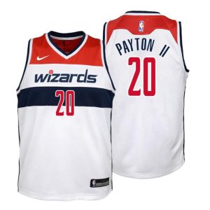 Kinder 2019-20 Washington Wizards Trikot #20 Gary Payton II Association Weiß Swingman
