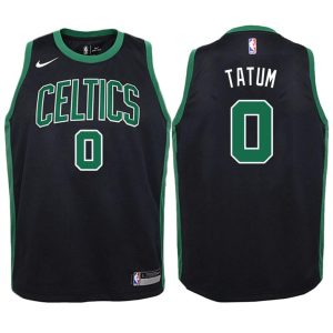 Kinder Boston Celtics Trikot #0 Jayson Tatum Schwarz Swingman -Statement Edition