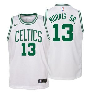 Kinder Boston Celtics Trikot #13 Marcus Morris Sr. Association Weiß Swingman
