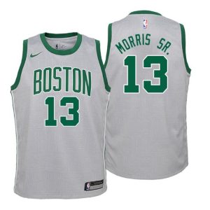 Kinder Boston Celtics Trikot #13 Marcus Morris Sr. City Edition Grau Swingman