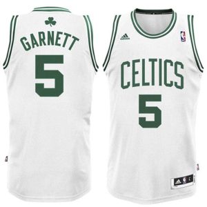 Kinder Boston Celtics Trikot #5 Kevin Garnett Revolution 30 Swingman Weiß