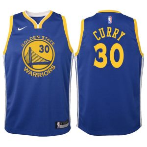 Kinder Golden State Warriors Trikot #30 Stephen Curry Blau Swingman -Icon Edition