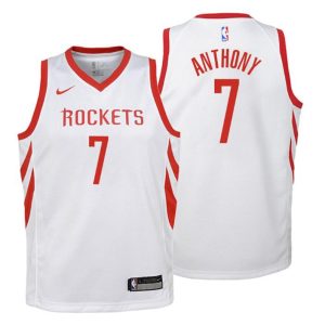 Kinder Houston Rockets Trikot #7 Carmelo Anthony Association Weiß Swingman
