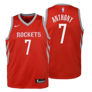Kinder Houston Rockets Trikot #7 Carmelo Anthony Icon Edition Rot Swingman