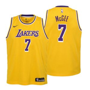 Kinder Los Angeles Lakers Trikot #7 JaVale McGee Icon Edition Gold Swingman