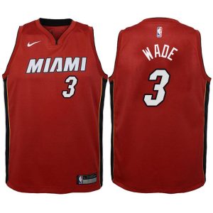 Kinder Miami Heat Trikot #3 Dwyane Wade Rot Swingman – Icon Edition