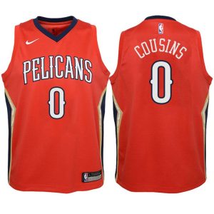 Kinder New Orleans Pelicans Trikot #0 DeMarcus Cousins Rot Swingman -Icon Edition