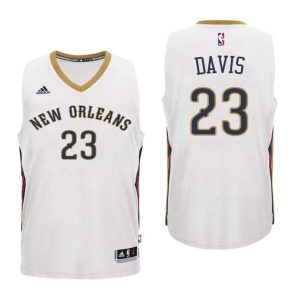 Kinder New Orleans Pelicans Trikot #23 Anthony Davis Weiß Swingman