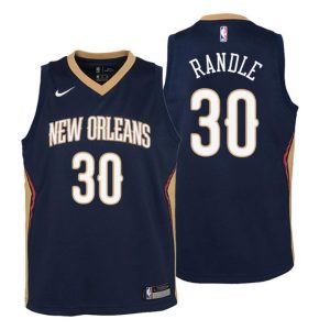 Kinder New Orleans Pelicans Trikot #30 Julius Randle Icon Edition Navy Swingman