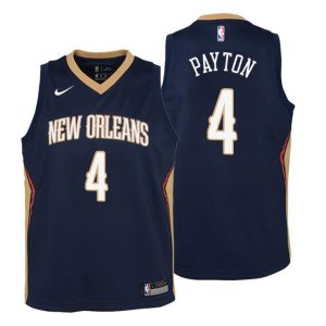 Kinder New Orleans Pelicans Trikot #4 Elfrid Payton Icon Edition Navy Swingman