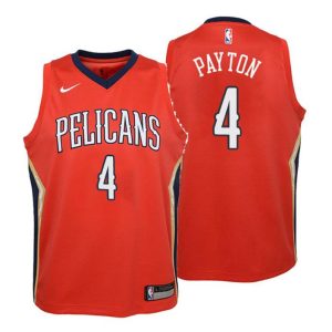Kinder New Orleans Pelicans Trikot #4 Elfrid Payton Statement Rot Swingman