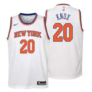 Kinder New York Knicks Trikot #20 Kevin Knox Association Weiß Swingman
